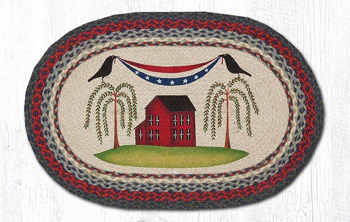 2 Crows USA Banner Jute Rug Oval